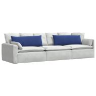 Диван възглавници 2 pcs Полицейско синьо 120 x 40 cm