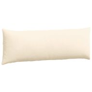 Диван възглавници 2 pcs Крем 120 x 40 cm Кордюрова тъкан