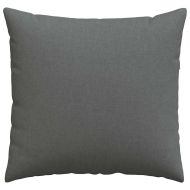 Диван възглавници 2 pcs Тъмен сив 45 x 45 cm текстил
