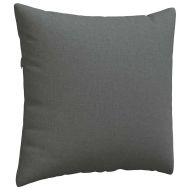 Диван възглавници 2 pcs Тъмен сив 45 x 45 cm текстил