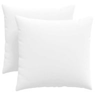 Диван възглавници 2 pcs Бяло 45 x 45 cm текстил