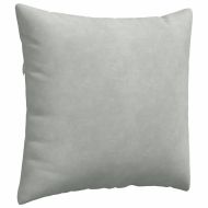 Диван възглавници 2 pcs Светлосиво 45 x 45 cm Кордюрова тъкан