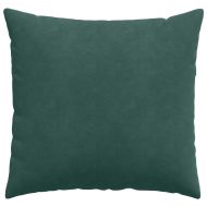 Диван възглавници 2 pcs Тъмен зелен 50 x 50 cm Кордюрова тъкан
