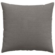 Диван възглавници 2 pcs Светлосиво 50 x 50 cm Кордюрова тъкан