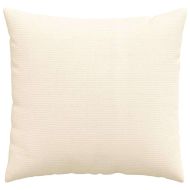 Диван възглавници 2 pcs Крем 50 x 50 cm Кордюрова тъкан