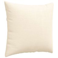 Диван възглавници 2 pcs Крем 50 x 50 cm Кордюрова тъкан