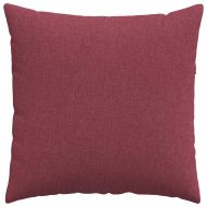 Диван възглавници 2 pcs Виненочервен 60 x 60 cm текстил