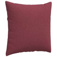 Диван възглавници 2 pcs Виненочервен 60 x 60 cm текстил