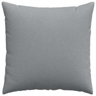 Диван възглавници 2 pcs Светлосиво 80 x 80 cm текстил