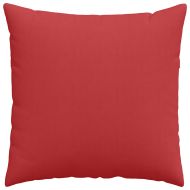 Диван възглавници 2 pcs Червено 80 x 80 cm текстил