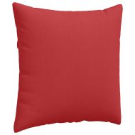 Диван възглавници 2 pcs Червено 80 x 80 cm текстил