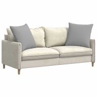 Диван възглавници 2 pcs Облачно сиво 80 x 80 cm текстил