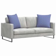 Диван възглавници 2 pcs Дънково син 80 x 80 cm текстил