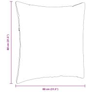 Диван възглавници 2 pcs Тъмен зелен 80 x 80 cm Кордюрова тъкан