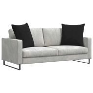 Диван възглавници 2 pcs Черно 80 x 80 cm Кордюрова тъкан