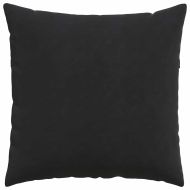 Диван възглавници 2 pcs Черно 80 x 80 cm Кордюрова тъкан