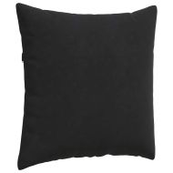 Диван възглавници 2 pcs Черно 80 x 80 cm Кордюрова тъкан