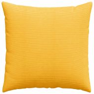 Диван възглавници 2 pcs Светло жълто 80 x 80 cm Кордюрова тъкан