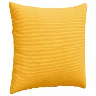 Диван възглавници 2 pcs Светло жълто 80 x 80 cm Кордюрова тъкан