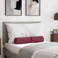 Възглавници валяци 2 pcs Виненочервен Ø 15 x 40 см текстил