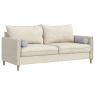 Възглавници валяци 2 pcs Облачно сиво Ø 15 x 40 см текстил