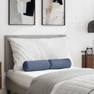 Възглавници валяци 2 pcs Синьо Ø 15 x 40 см Кордюрова тъкан