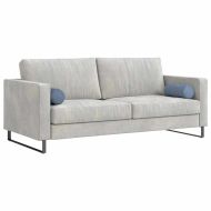 Възглавници валяци 2 pcs Синьо Ø 15 x 40 см Кордюрова тъкан