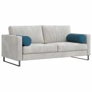 Възглавници валяци 2 pcs Синьо Ø 25 x 70 см Кордюрова тъкан