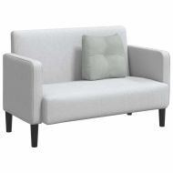 Възглавница за гръб Светлосиво 45 x 24 x 50 см Кадифе