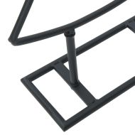 Метално коледно дърво с поставка Черно 60 cm Стомана