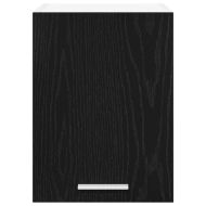 Висящ шкаф с врата 2 pcs Черен дъб и бяло 30 x 31 x 40 см