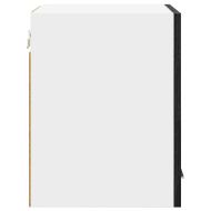 Висящ шкаф с врата 2 pcs Черен дъб и бяло 30 x 31 x 40 см