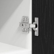 Висящ шкаф с врата 2 pcs Черен дъб и бяло 30 x 31 x 40 см