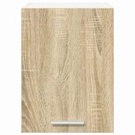 Висящ шкаф с врата Riga 2 pcs Сонома дъб и бяло 30 x 31 x 40 см