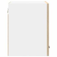 Висящ шкаф с врата Riga 2 pcs Сонома дъб и бяло 30 x 31 x 40 см