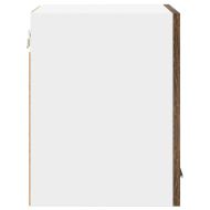 Висящ шкаф с врата 2 pcs Димящ дъб и бяло 30 x 31 x 40 см