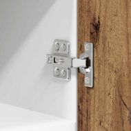 Висящ шкаф с врата Стара дървесина и бяло 30 x 31 x 40 см