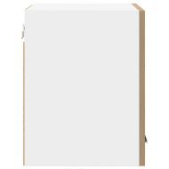 Висящ шкаф 2 pcs Занаятчийски дъб и бяло 30 x 31 x 40 см