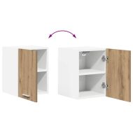Висящ шкаф 2 pcs Занаятчийски дъб и бяло 30 x 31 x 40 см