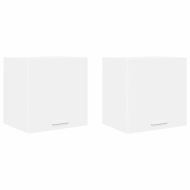 Висящ шкаф с врата 2 pcs Бяло 40 x 31 x 40 см Инженерно дърво