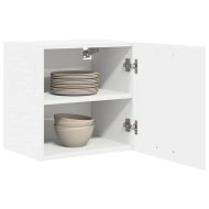 Висящ шкаф с врата 2 pcs Бяло 40 x 31 x 40 см Инженерно дърво