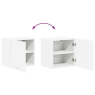 Висящ шкаф с врата 2 pcs Бяло 40 x 31 x 40 см Инженерно дърво