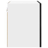 Висящ шкаф с врата 2 pcs Черен дъб и бяло 40 x 31 x 40 см