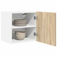 Висящ шкаф с врата Riga 2 pcs Сонома дъб и бяло 40 x 31 x 40 см