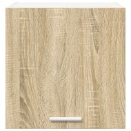 Висящ шкаф с врата Riga 2 pcs Сонома дъб и бяло 40 x 31 x 40 см