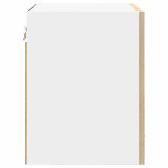 Висящ шкаф с врата Riga 2 pcs Сонома дъб и бяло 40 x 31 x 40 см