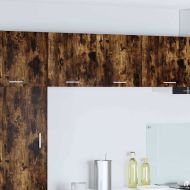 Висящ шкаф Димящ дъб и бяло 40 x 31 x 40 см Инженерно дърво