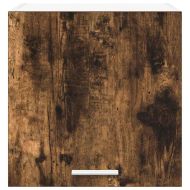 Висящ шкаф с врата 2 pcs Димящ дъб и бяло 40 x 31 x 40 см