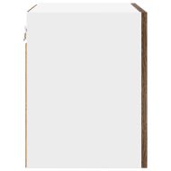 Висящ шкаф с врата 2 pcs Димящ дъб и бяло 40 x 31 x 40 см