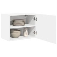 Висящ шкаф с врата 2 pcs Бяло 50 x 31 x 40 см Инженерно дърво